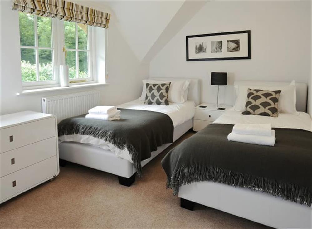 Twin bedroom at Hambury House in Dorset, Isle of Purbeck