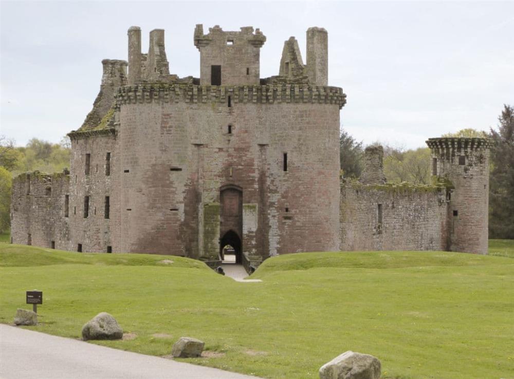 Local attractions –  Caerlaverock castle at Hameish Holiday Cottage in Kirkcudbright, Dumfries & Galloway, Kirkcudbrightshire