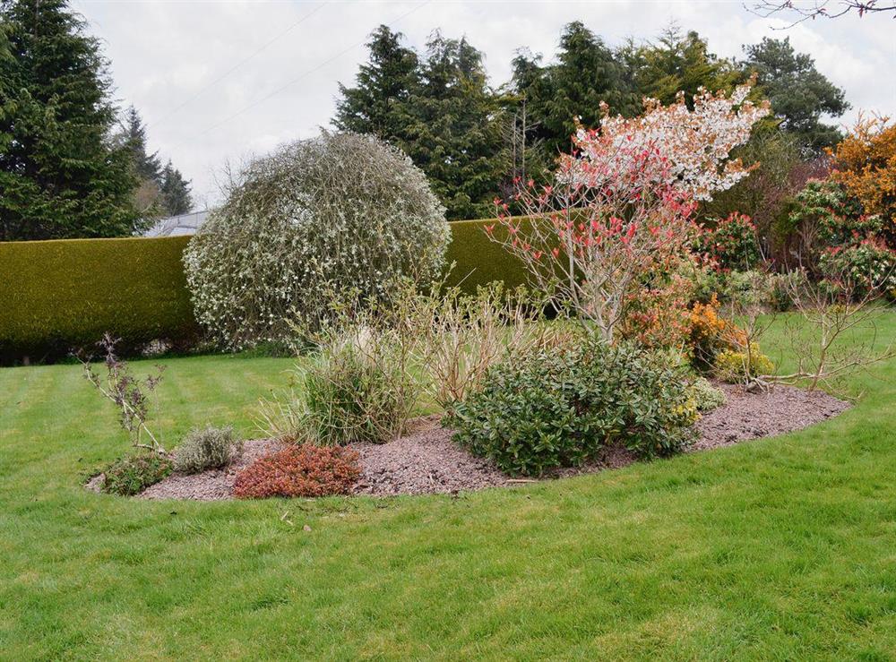 Well-maintained garden at Hameish Holiday Cottage in Kirkcudbright, Dumfries & Galloway, Kirkcudbrightshire
