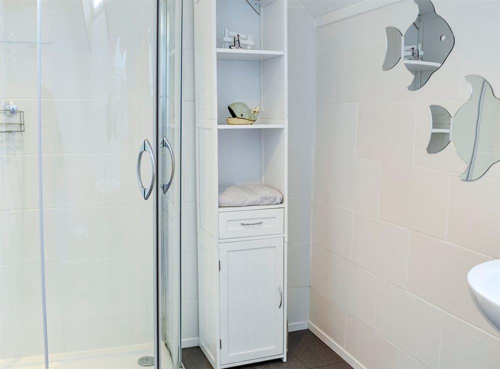 Shower room at Hammys Cottage in Drummore, Wigtownshire