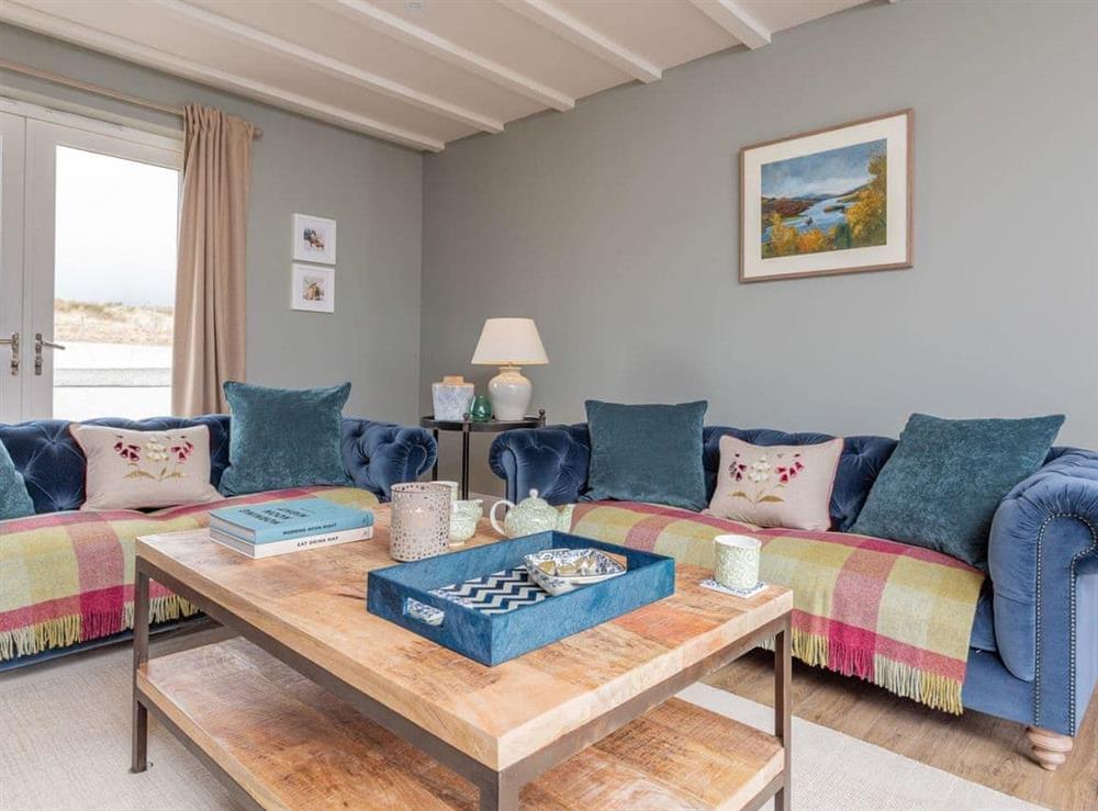 Comfortable seating within living area at Hamnavoe in Kinlocheil, near Fort William, Inverness-Shire