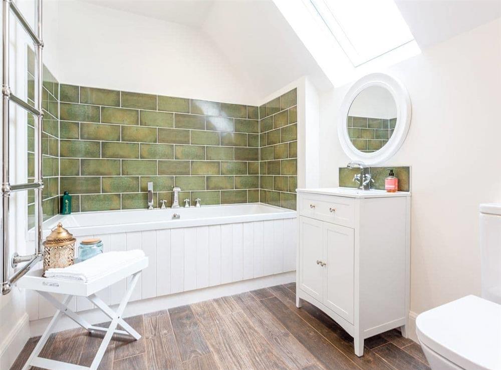 Light and airy bathroom at Hamnavoe in Kinlocheil, near Fort William, Inverness-Shire