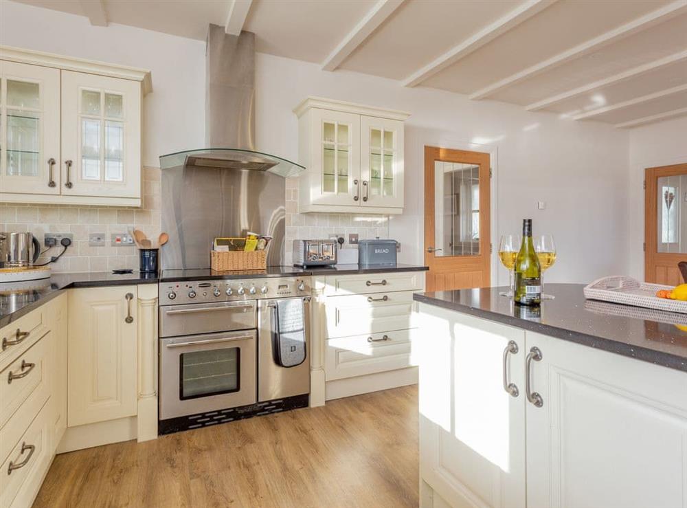 Well-equipped fitted kitchen at Hamnavoe in Kinlocheil, near Fort William, Inverness-Shire