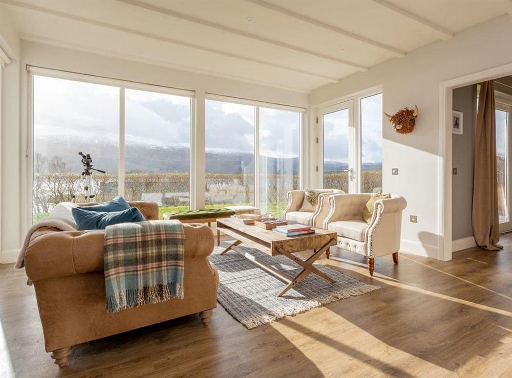 Well-furnished second living area with amazing views at Hamnavoe in Kinlocheil, near Fort William, Inverness-Shire
