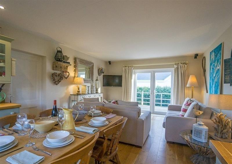 Relax in the living area at Hampton Coast, Abersoch
