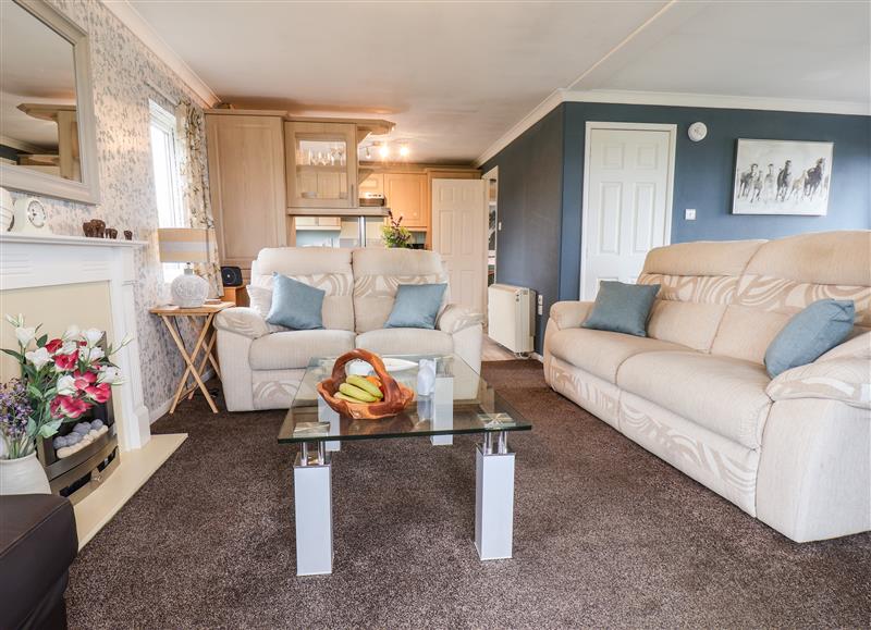 Enjoy the living room at Handale Banks Farm Lodge, Liverton