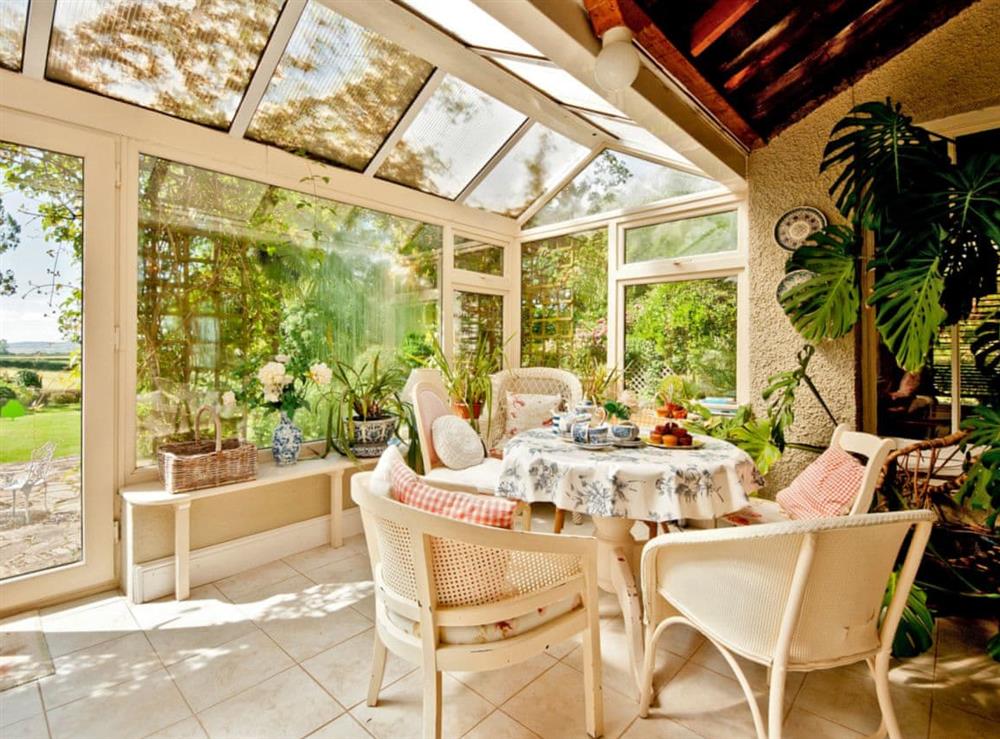 Conservatory at Handley Cross House in Harewood End, South Herefordshire., Great Britain