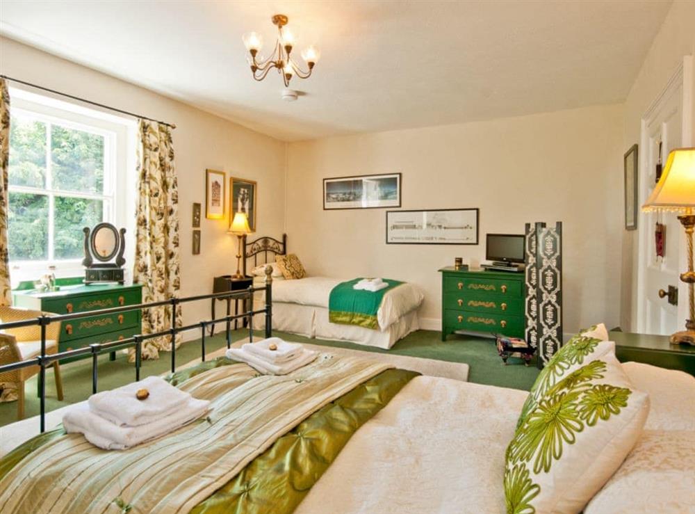 Double bedroom at Handley Cross House in Harewood End, South Herefordshire., Great Britain