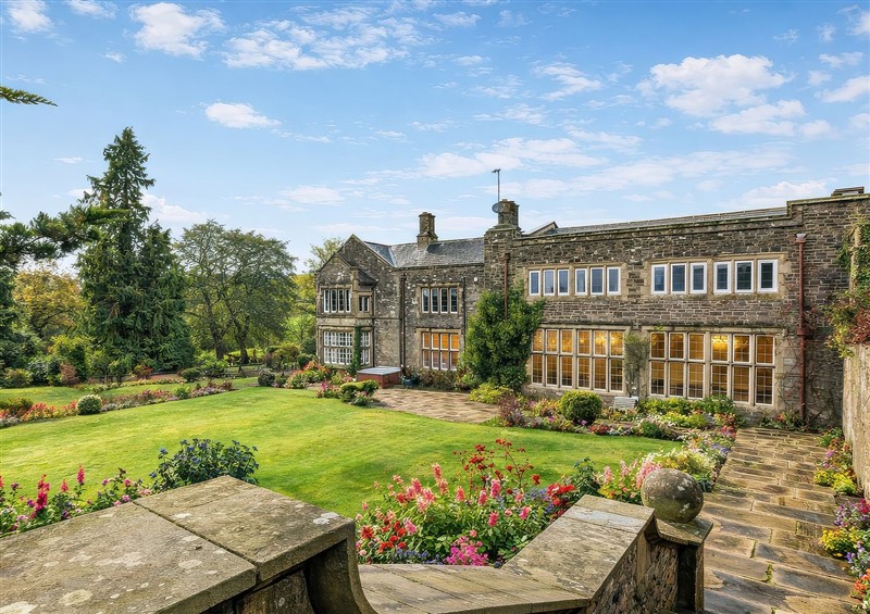 This is the garden at Hanlith Hall, Hanlith near Malham