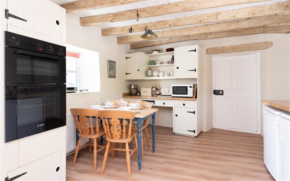 A closer look at the kitchen/breakfast room  at Hansel Cottage in Slapton