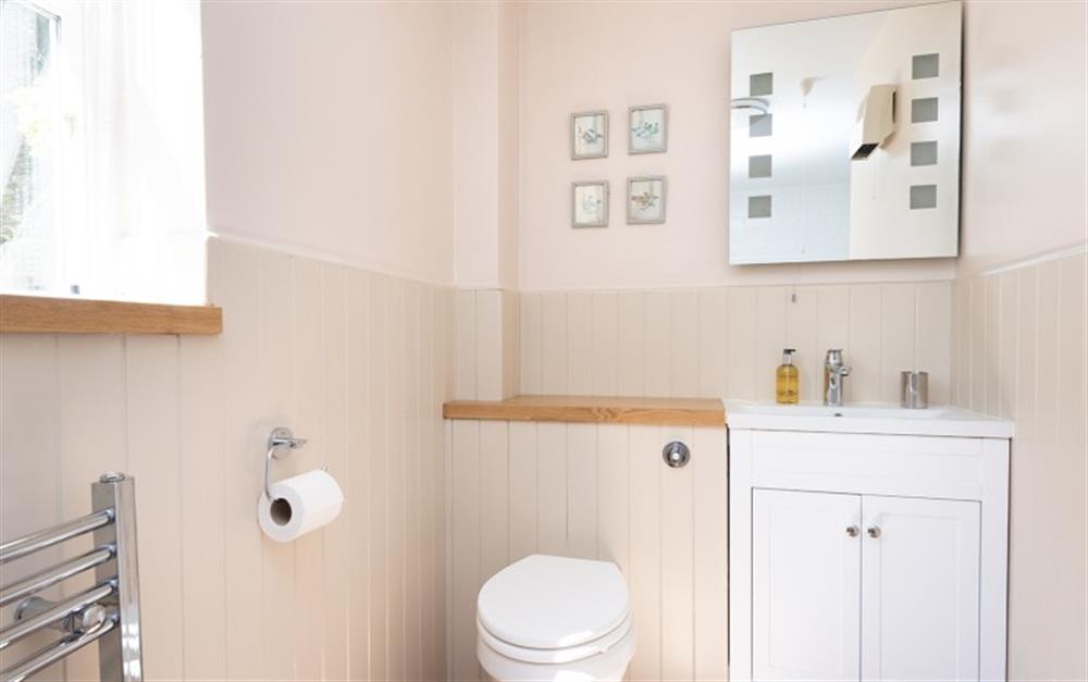Another view of the downstairs bathroom at Hansel Cottage in Slapton
