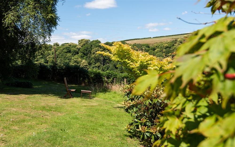 The glorious views over the valley  at Hansel Cottage in Slapton