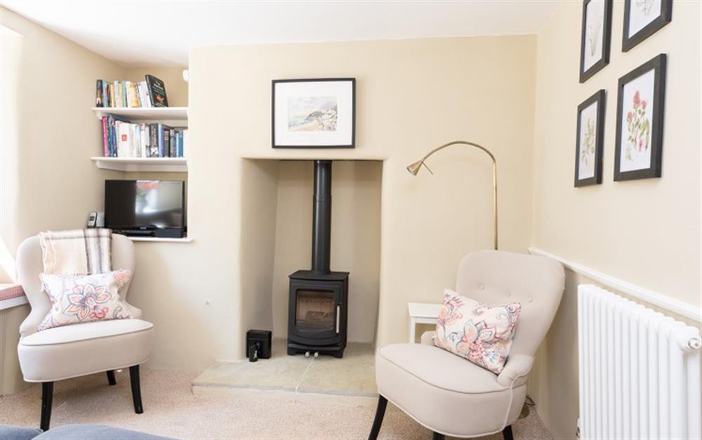 The stylish and cosy snug  at Hansel Cottage in Slapton