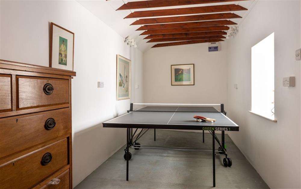 Utility and games room  at Hansel Cottage in Slapton