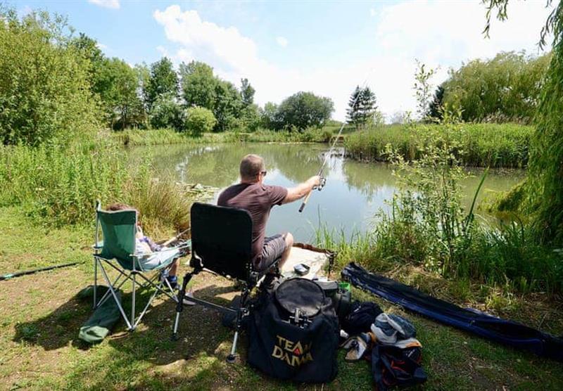 A spot of fishing at Hanworth Country Park in Potterhanworth, Lincolnshire
