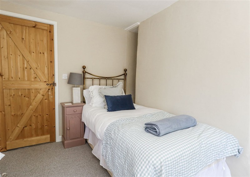 One of the bedrooms at Happiness Cottage, Piddlehinton