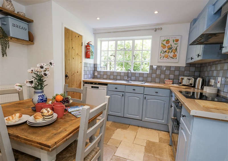 The kitchen at Happiness Cottage, Piddlehinton