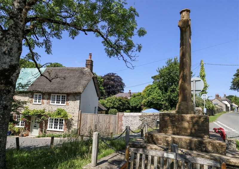 The setting of Happiness Cottage at Happiness Cottage, Piddlehinton
