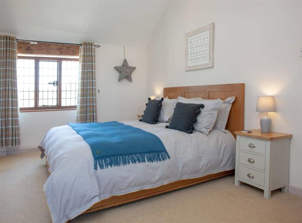 Double bedroom at Happy Cottage in North Tawton, near Okehampton, Devon