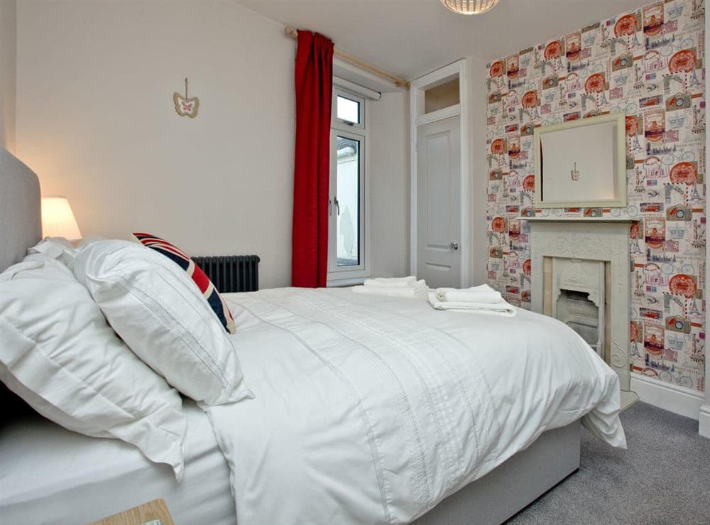 Comfortable double bedroom at Happy Place in Brixham, Devon