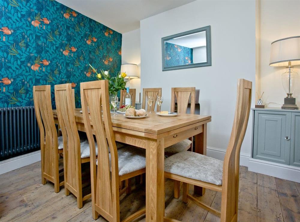 Convenient dining area at Happy Place in Brixham, Devon