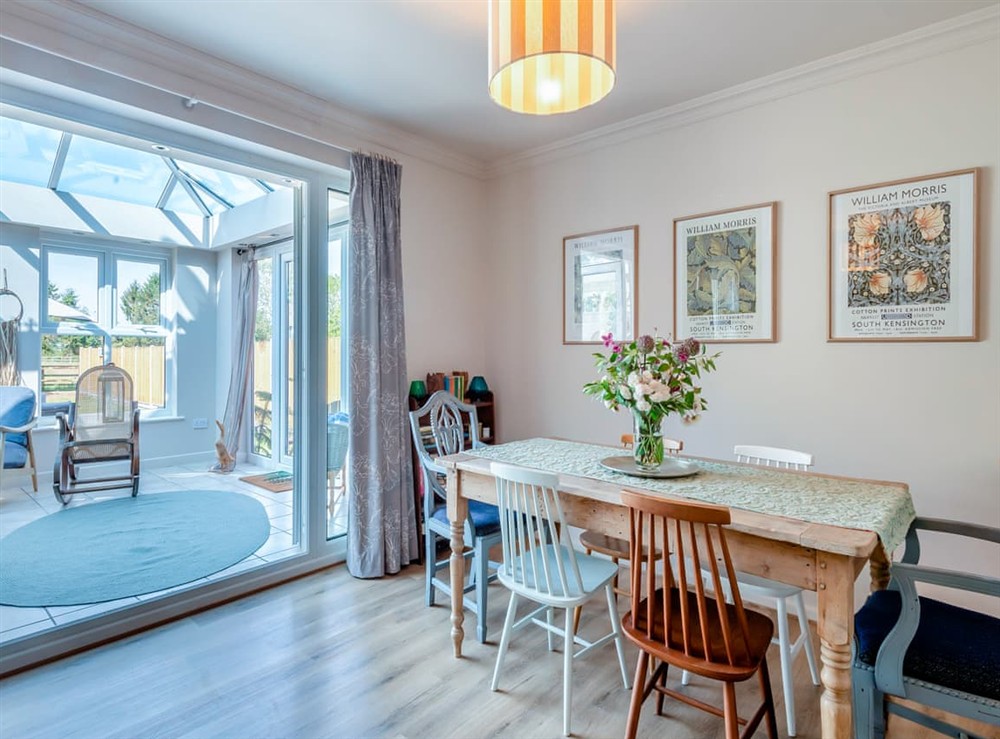 Dining room at Harbord House in Colton, Norfolk