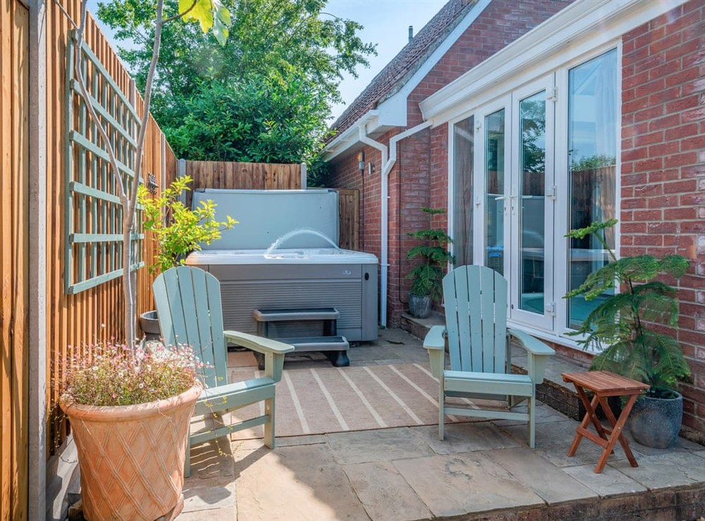 Hot tub at Harbord House in Colton, Norfolk