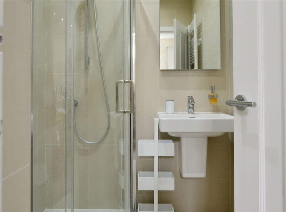 Shower room at Harbour Apartment in Anstruther, Fife