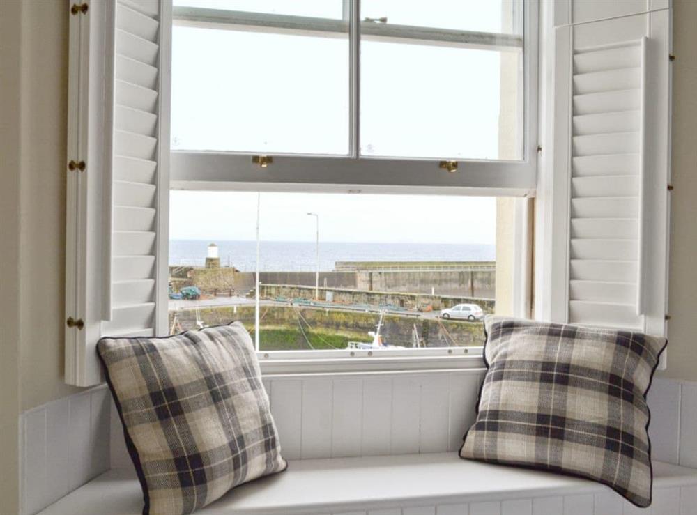 Window seat at Harbour Apartment in Anstruther, Fife