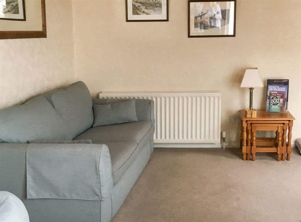 Comfy seating within living room at Harbour Cottage in Haverigg, near Millom, Cumbria