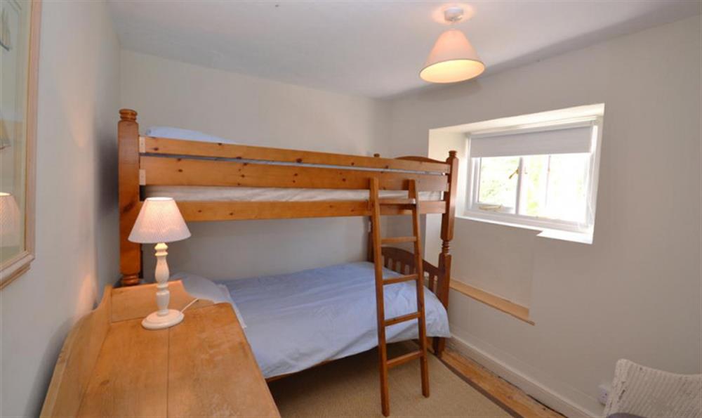 The bunk bedroom at Harbour Cottage in Hope Cove