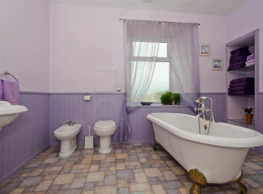 Bathroom at Harbour Cottage in Port William, Wigtownshire