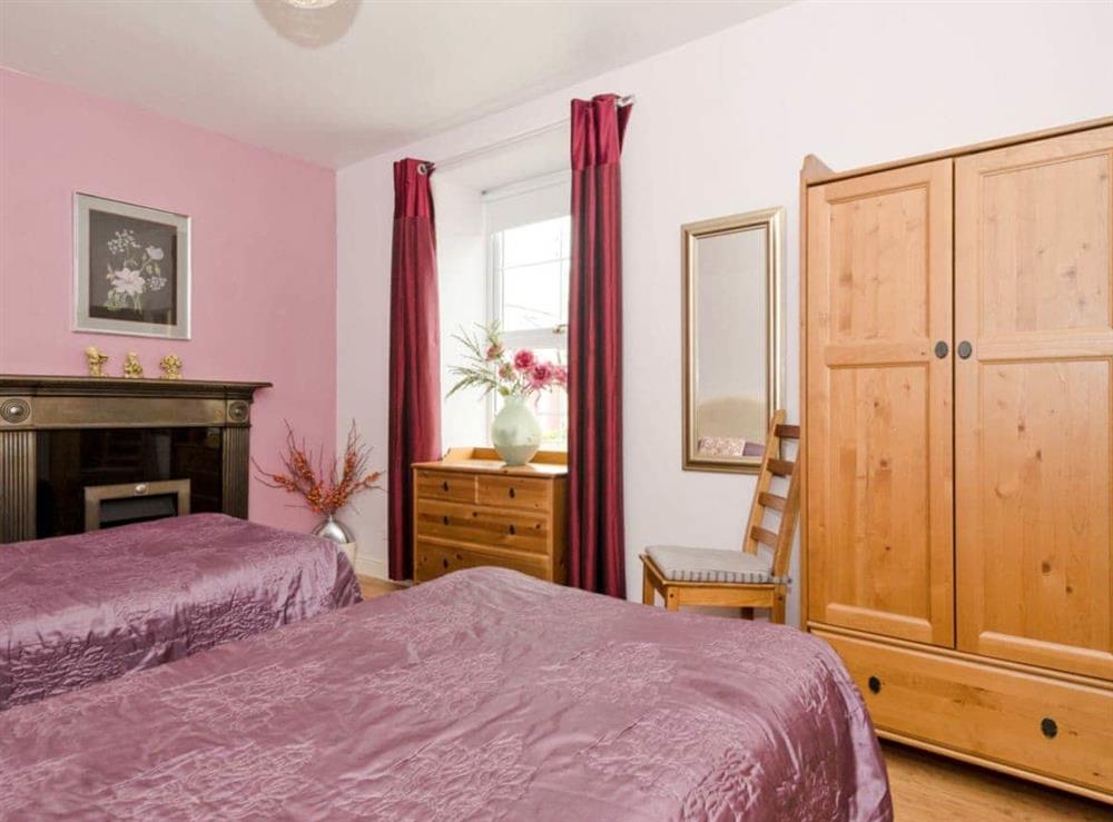 Twin bedroom at Harbour Cottage in Port William, Wigtownshire