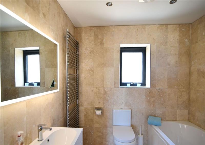 This is the bathroom at Harbour Heights Cottage, Lyme Regis