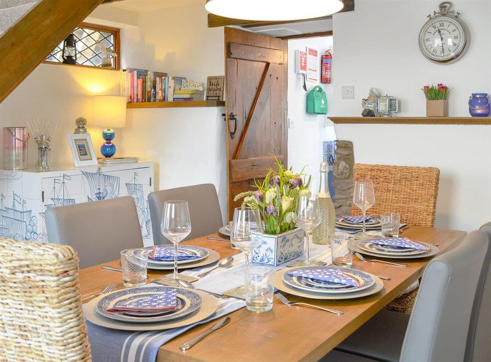 Charming dining room at Harbour Hideaway in Ilfracombe, Devon