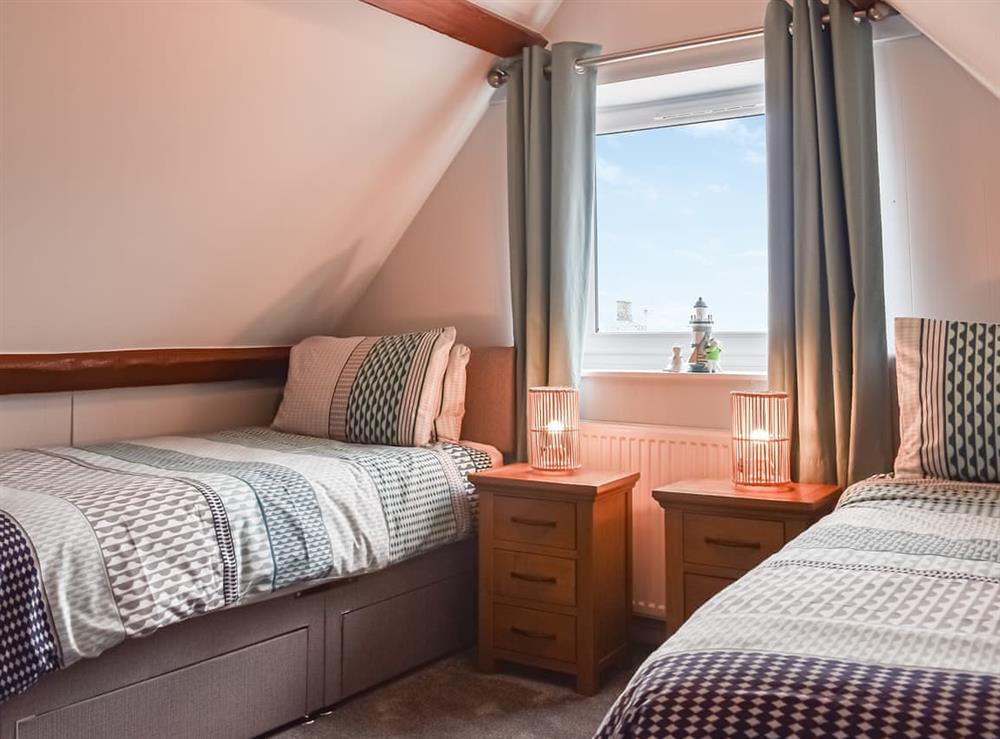 Twin bedroom at Harbour Hideout in Whitby, North Yorkshire