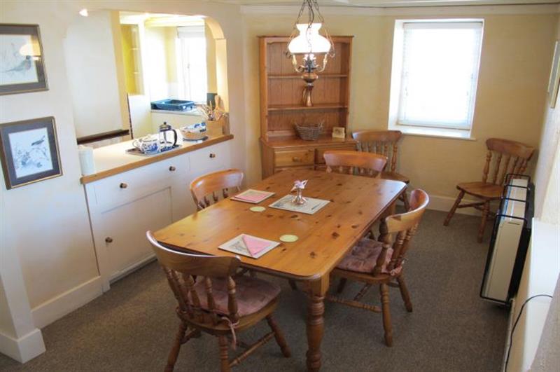 Dining room at Harbour House Apartment, Porlock Weir