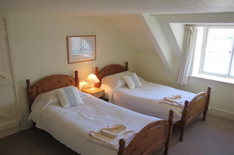 Twin bedroom at Harbour House Apartment, Porlock Weir