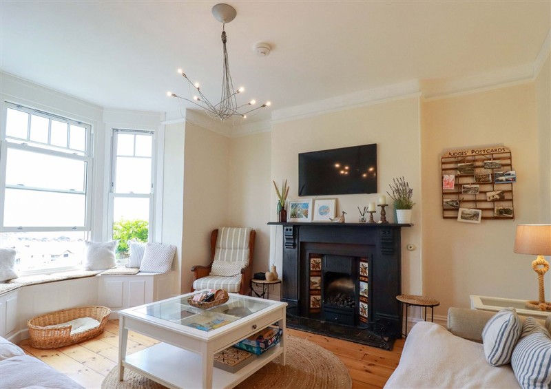Relax in the living area at Harbour House, Looe