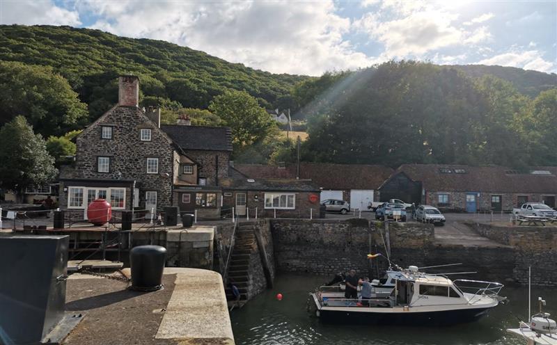 The setting of Harbour House Studio at Harbour House Studio, Porlock Weir