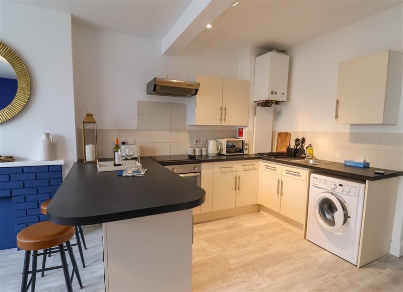 This is the kitchen at Harbour Lights Apartment, Weymouth