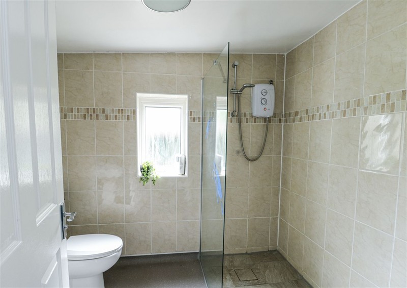 The bathroom at Harbour Lights, Church Bay