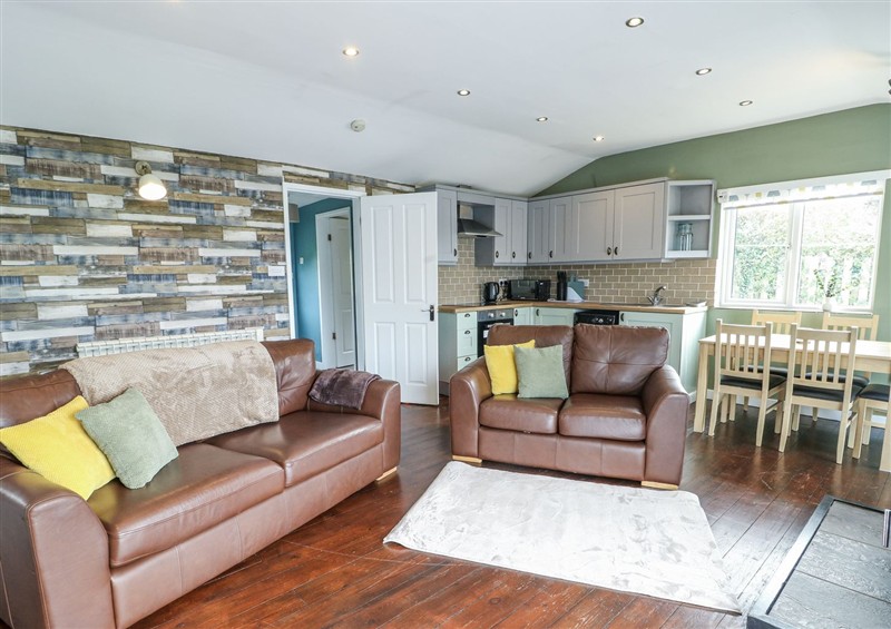 The living area at Harbour Lights, Church Bay