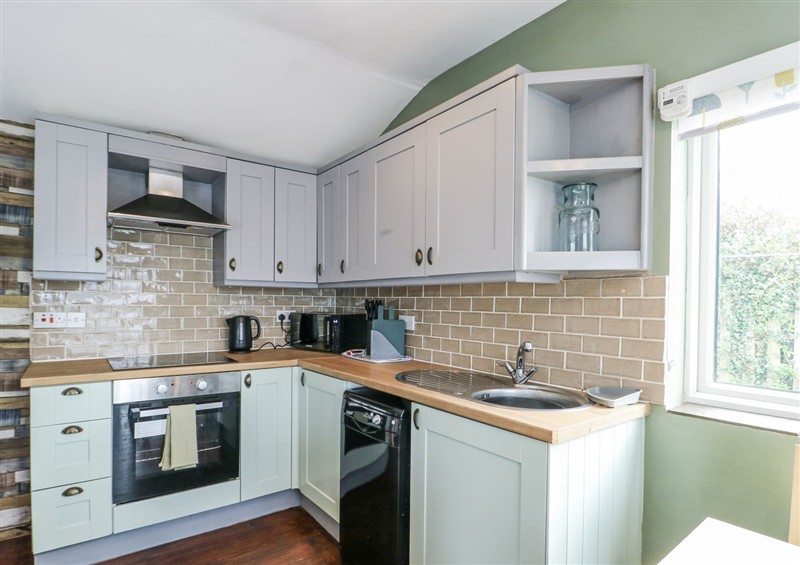 This is the kitchen at Harbour Lights, Church Bay