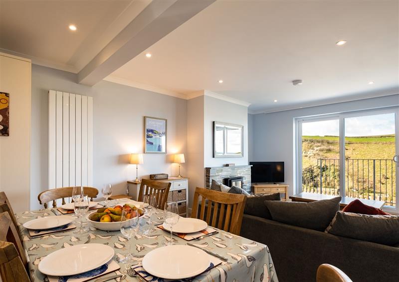 Relax in the living area at Harbour Lights, Port Isaac, Port Isaac