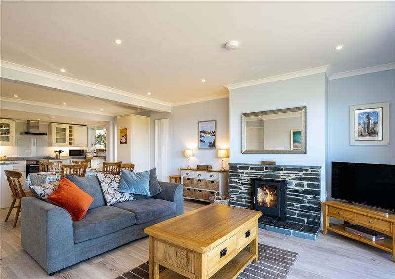 This is the living room at Harbour Lights, Port Isaac, Port Isaac
