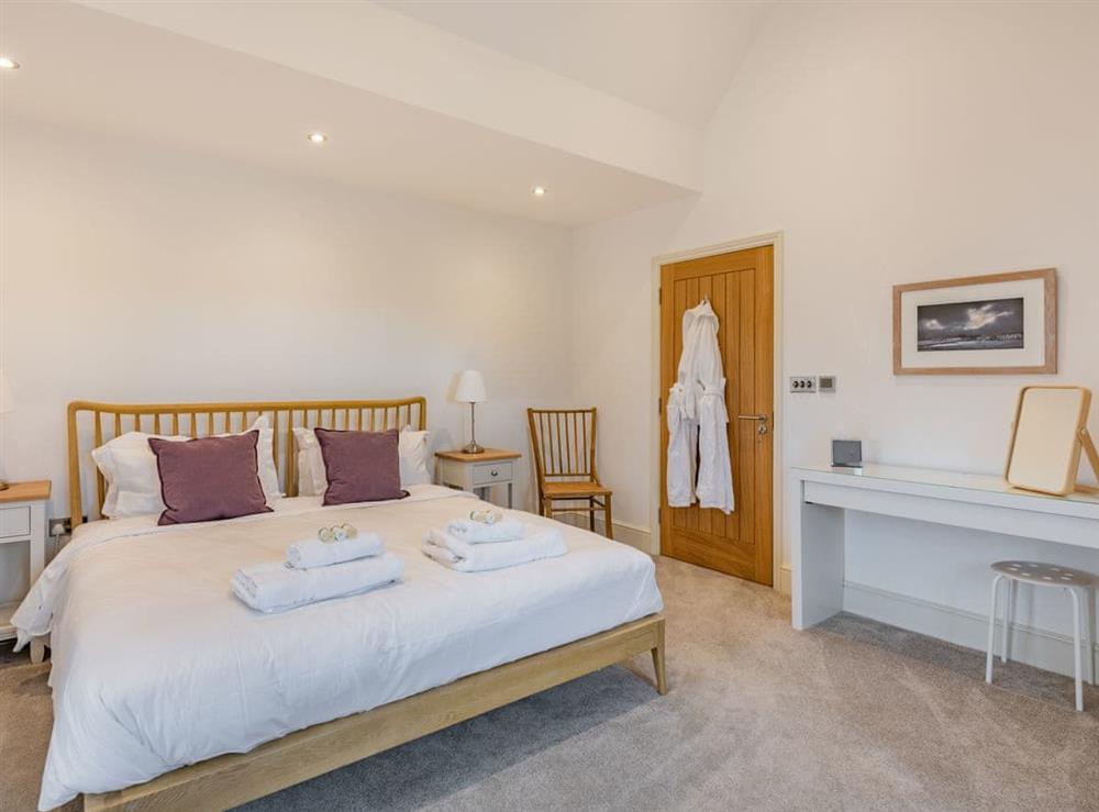 Double bedroom at Harbour Lodge in Walberswick, Suffolk