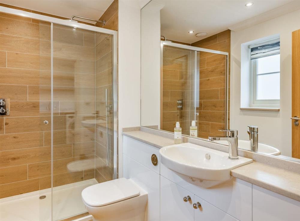 Shower room at Harbour Lodge in Walberswick, Suffolk
