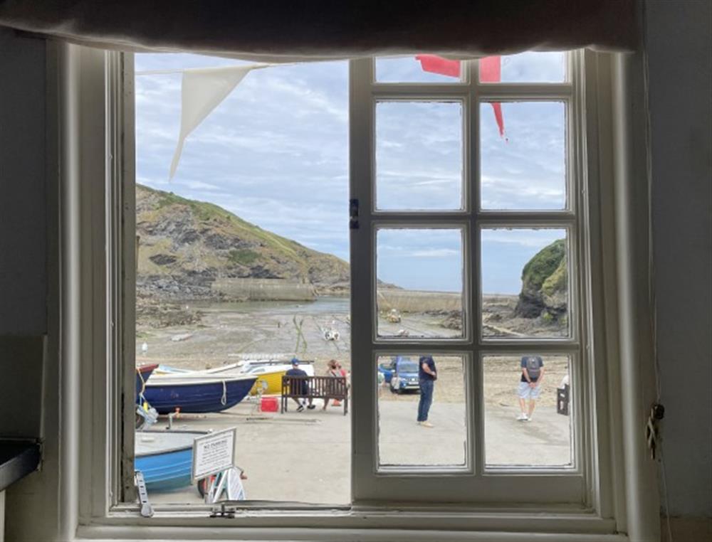 View from kitchen window at Harbour Loft in Port Isaac