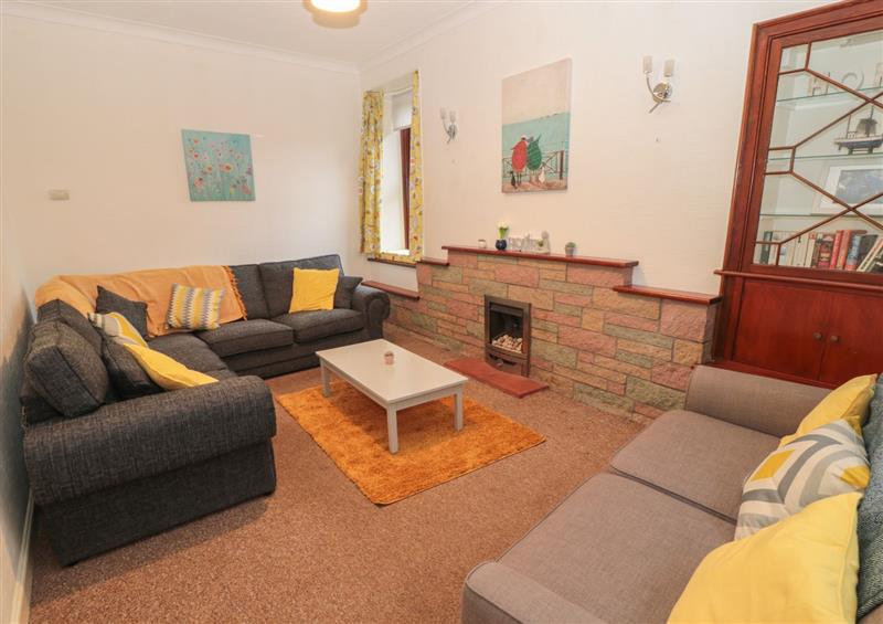 Relax in the living area at Harbour Retreat, Eyemouth